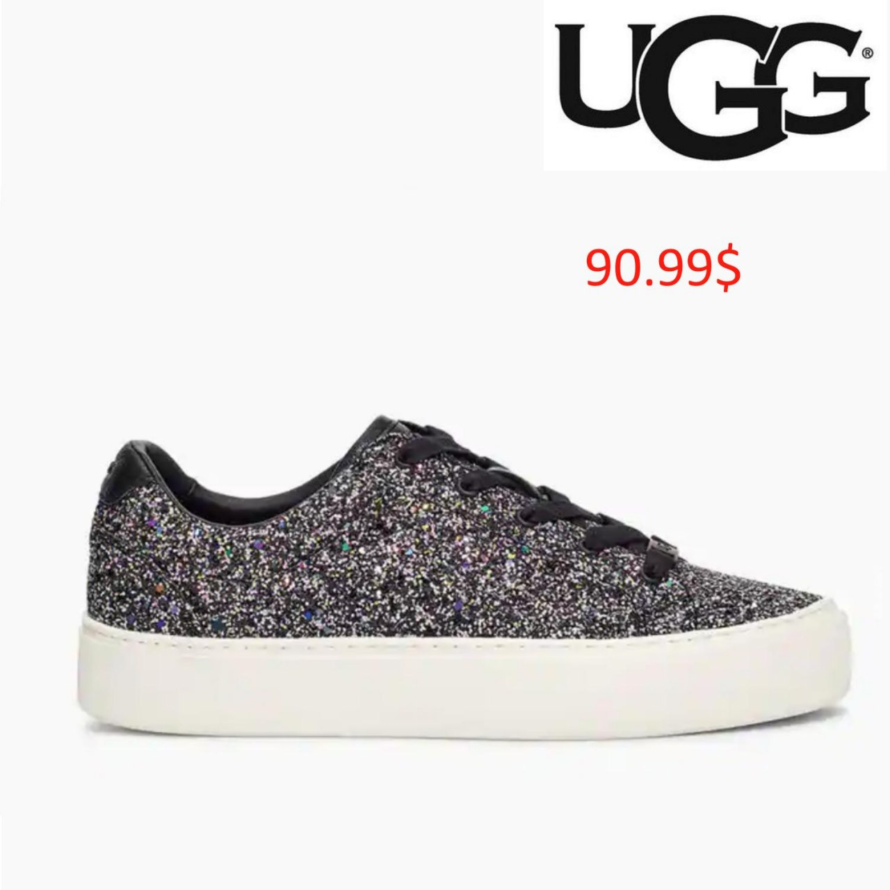 zilo chunky glitter sneaker