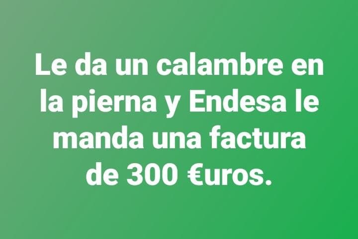 Endesa cobra los calambres