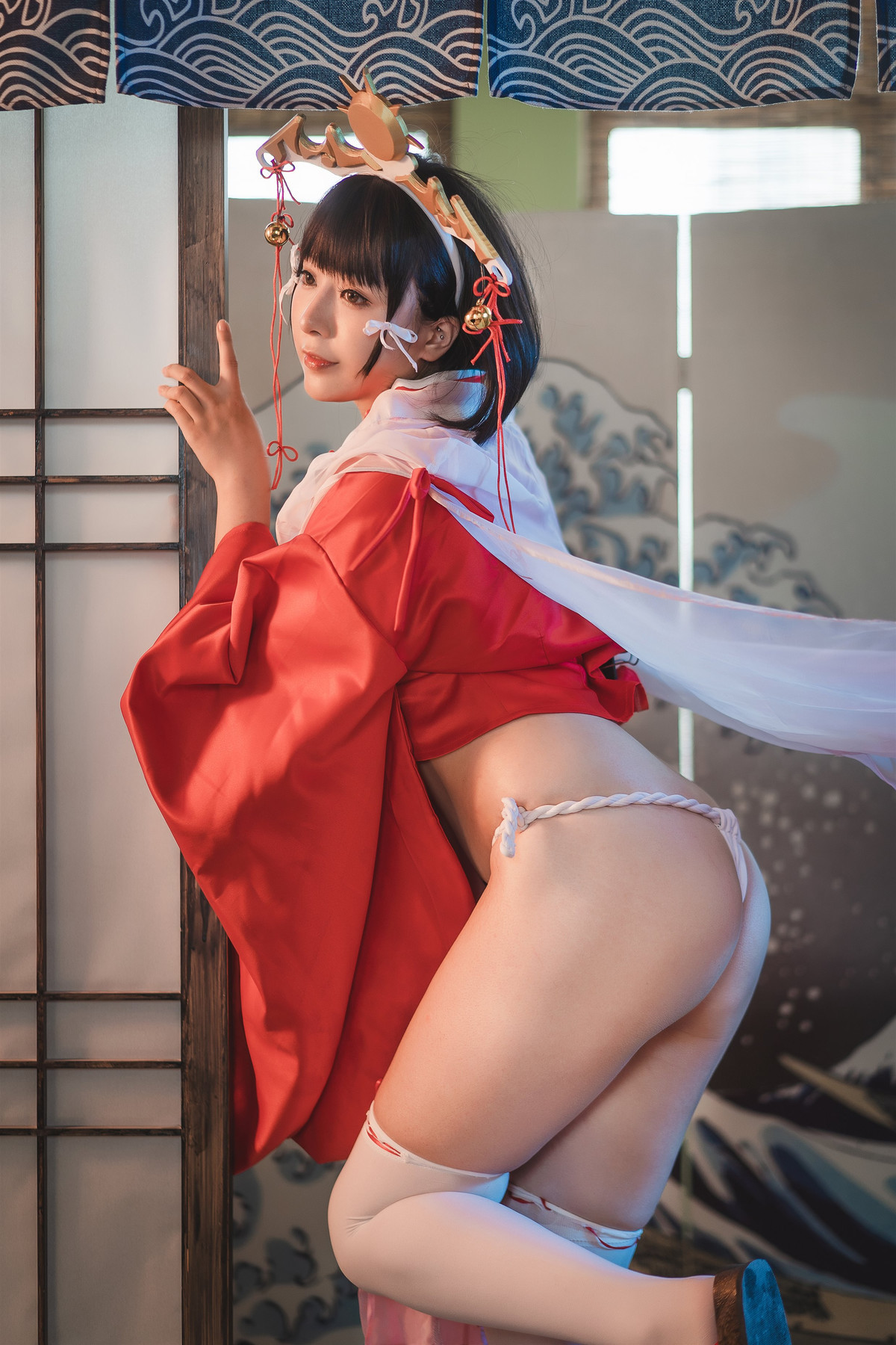 Cosplay 小容仔咕咕咕 黑兽巫女辉夜 10