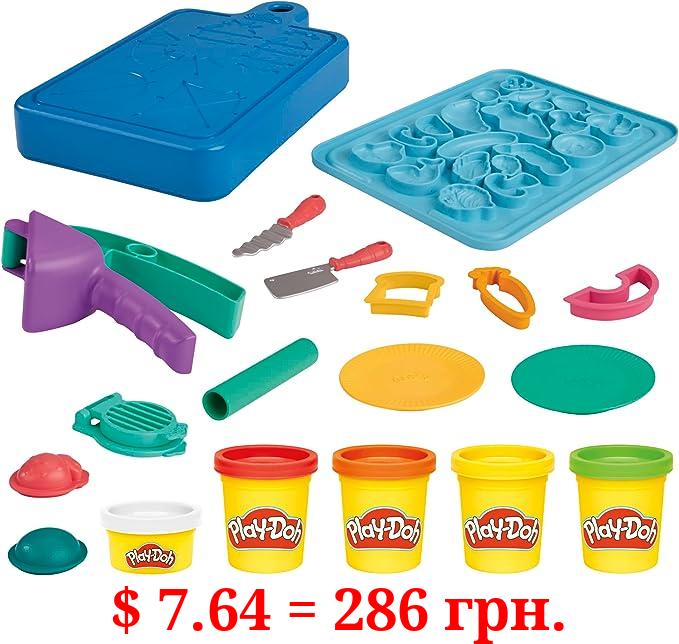 Play-Doh Little Chef Starter Set, 14 Play Kitchen Accessories, Kids Toys for 3 Year Olds and Up, Preschool Crafts