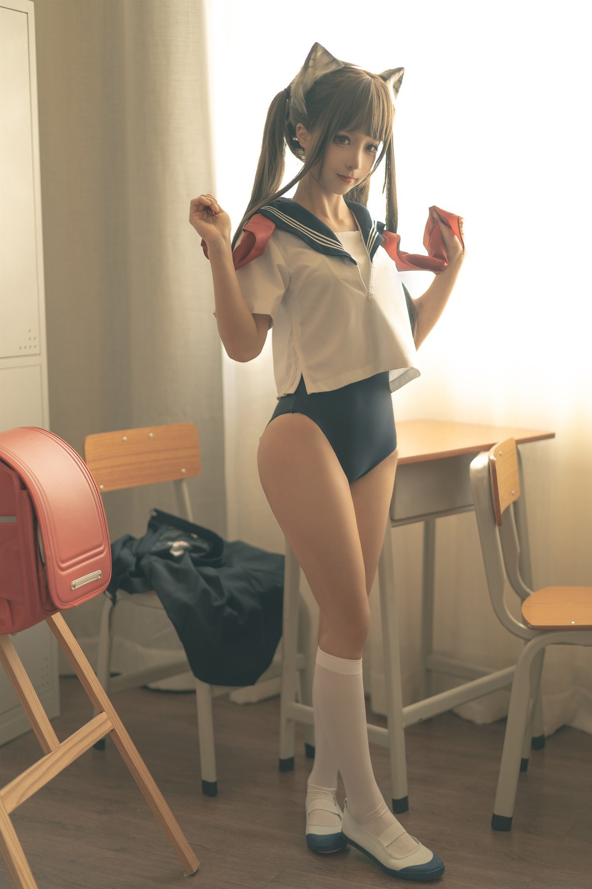 蠢沫沫 Cosplay 放学后 27