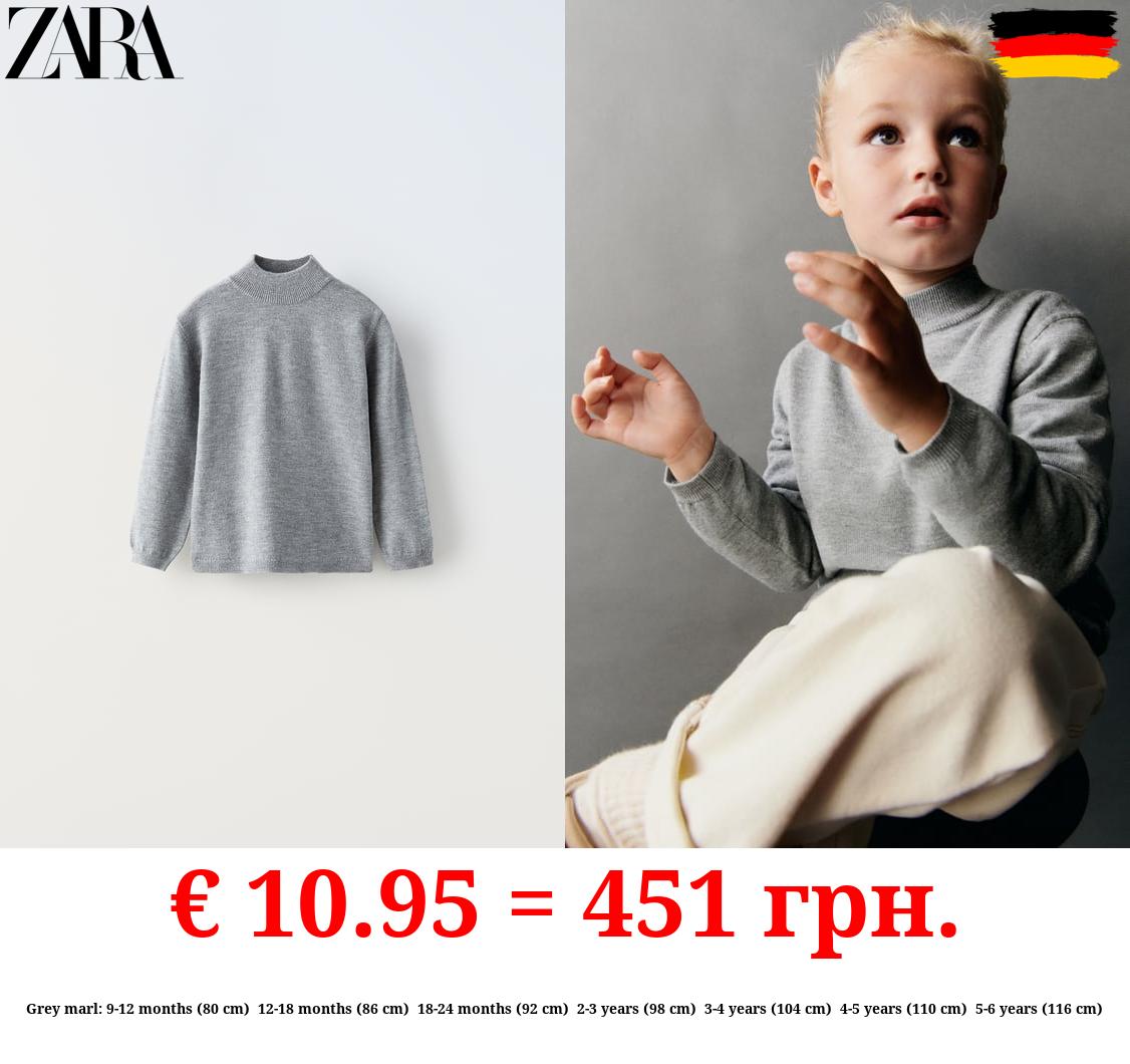 MOCK NECK KNIT SWEATER