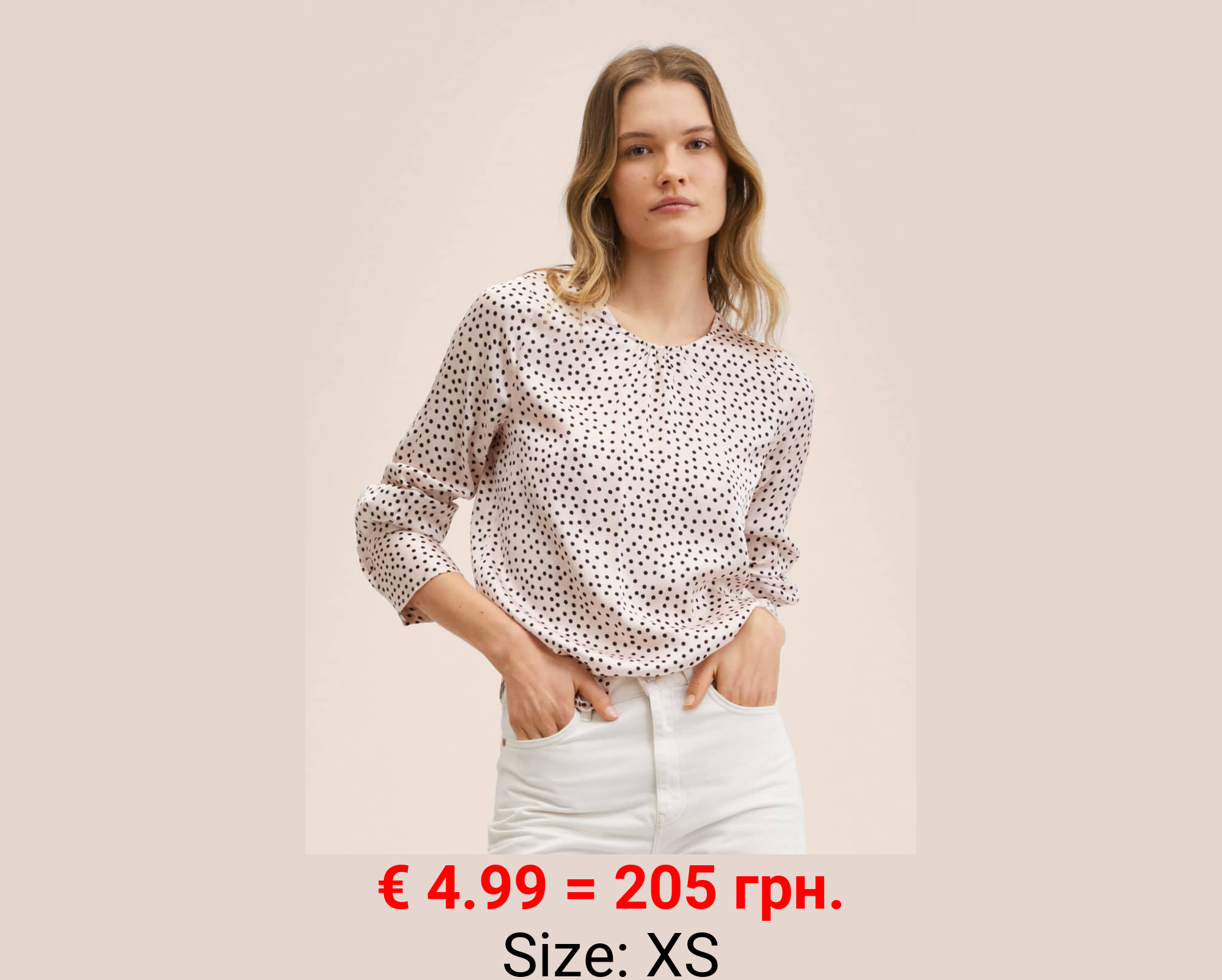 Blusa estampado topos