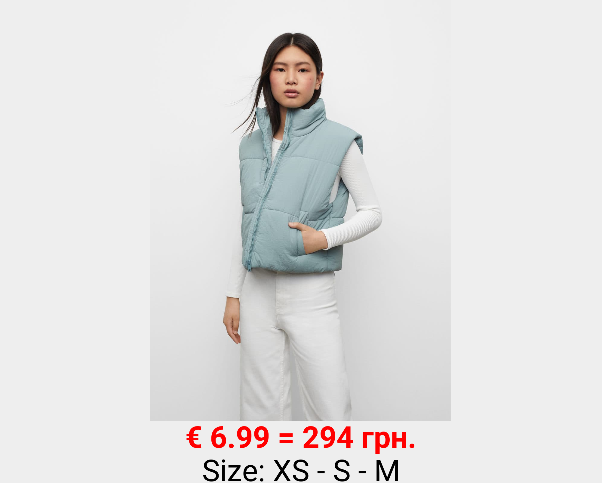 Chaleco acolchado textura