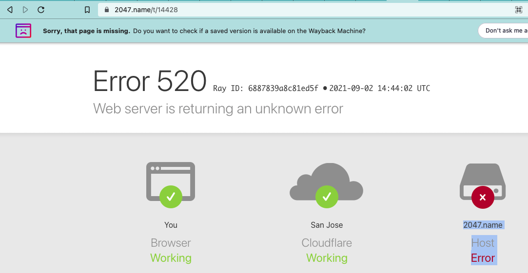 2047.name Host Error
