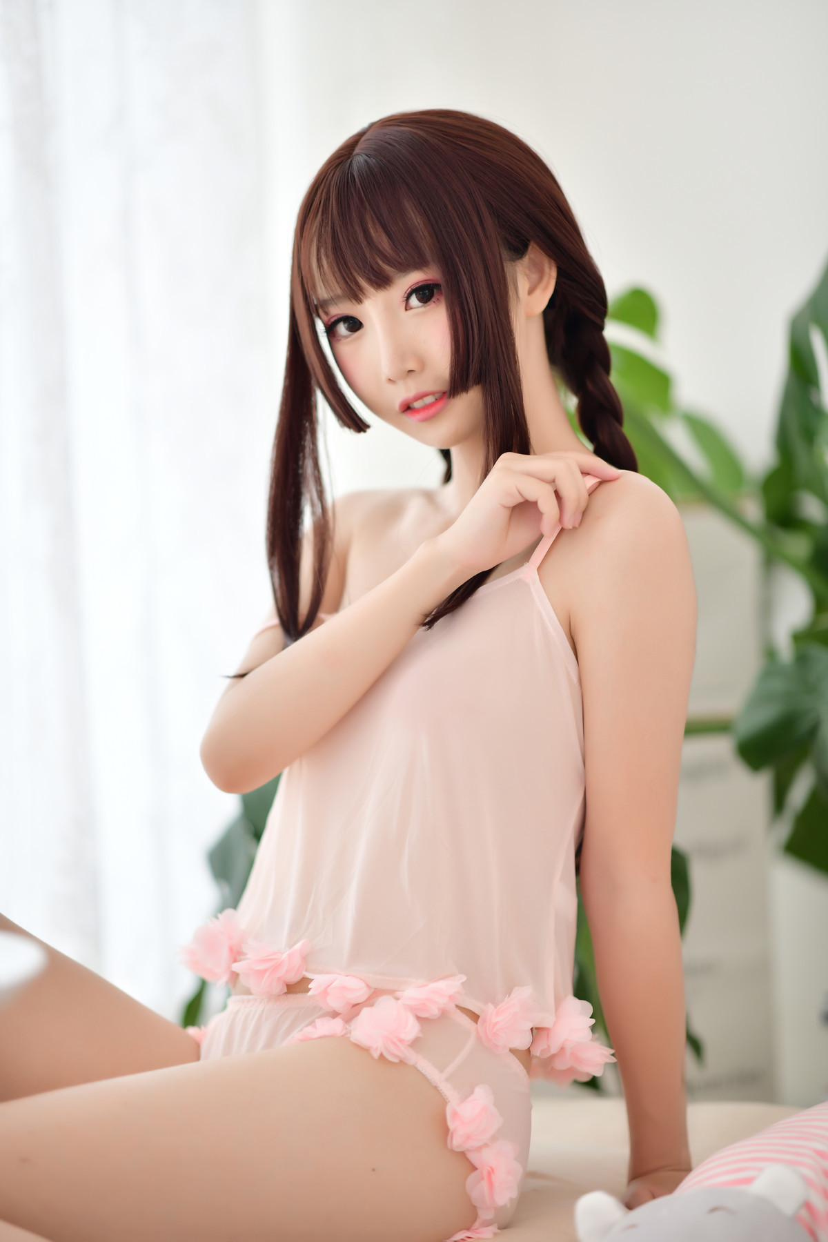 Cosplay 面饼仙儿 黑丝女仆私房 45