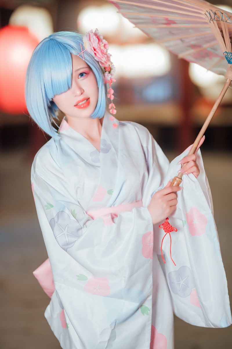 晕崽 - 和服蕾姆 [46P] 1