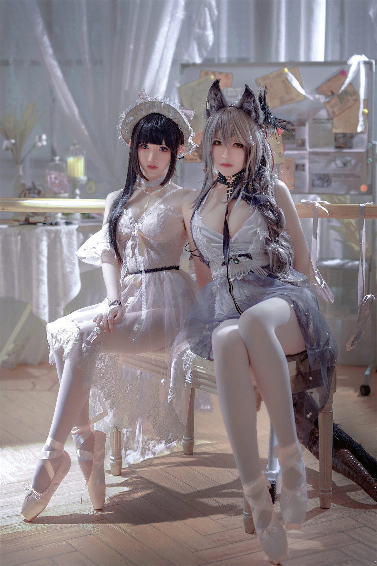 Cosplay 面饼仙儿 半半子 Arknights 黑x森蚺 2