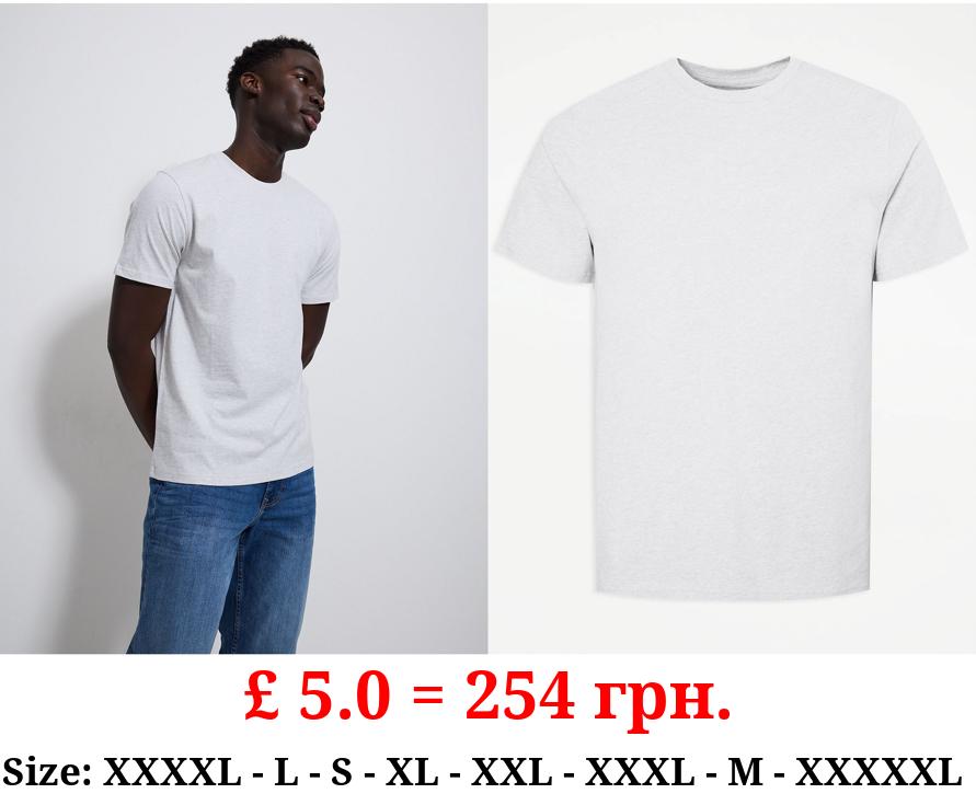 Oatmeal Crew Neck Marl T-Shirt