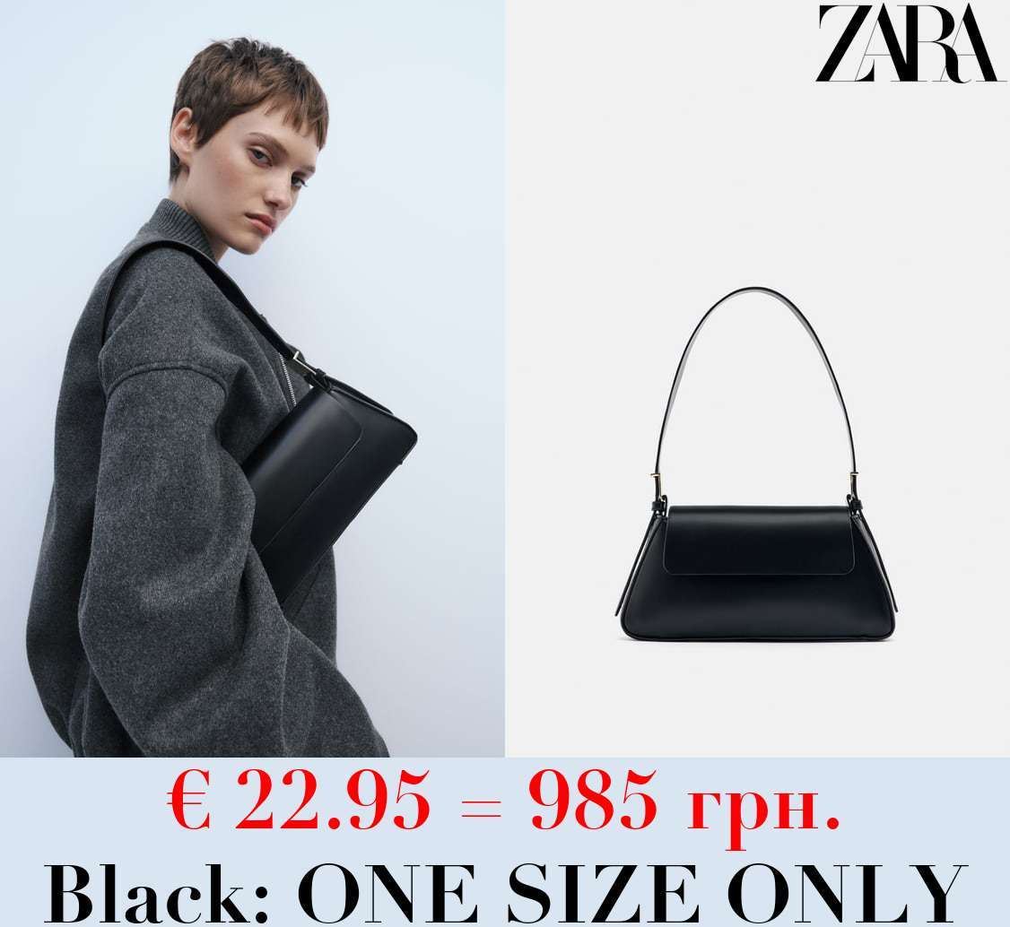 MINIMALIST SHOULDER BAG WITH FLAP