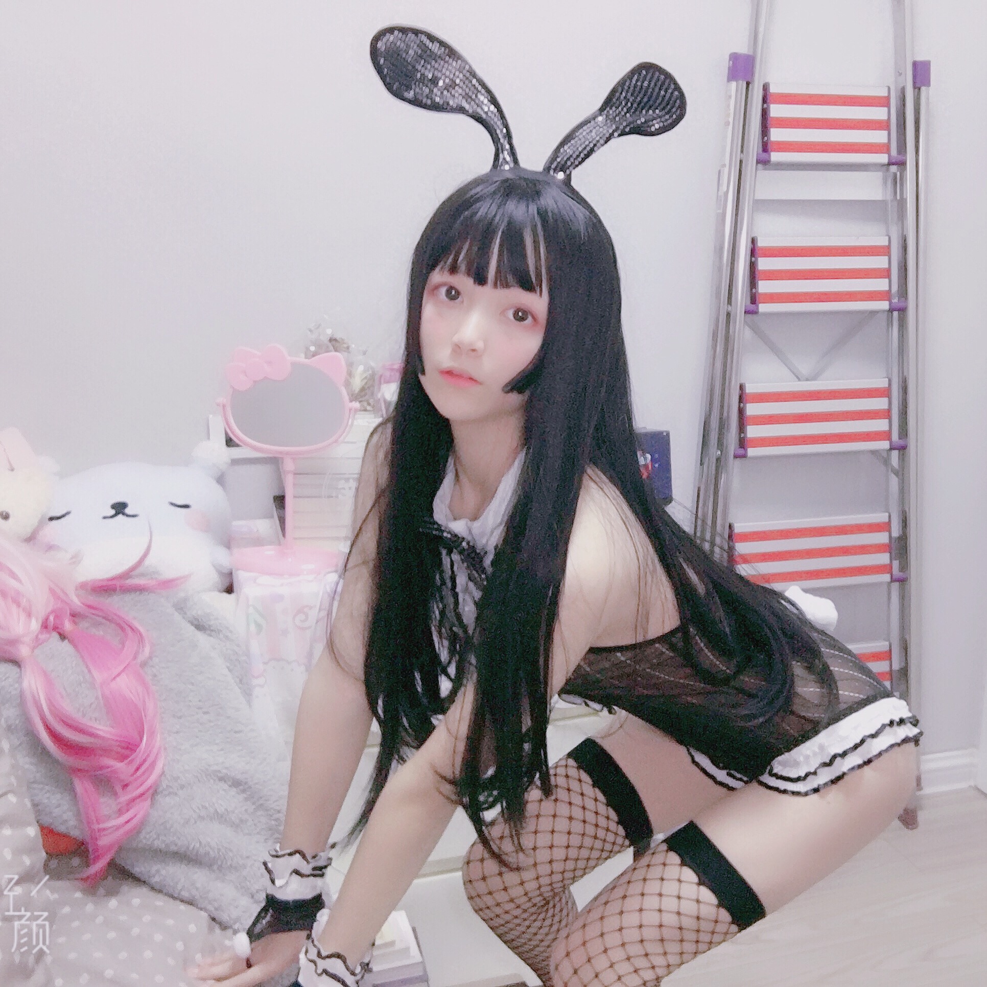 小奈奈-黑丝兔女郎 46P 6