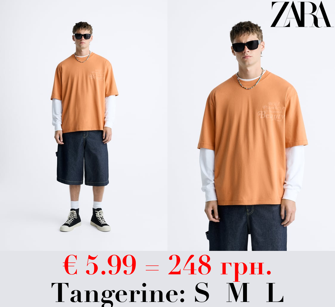 SLOGAN PRINT T-SHIRT