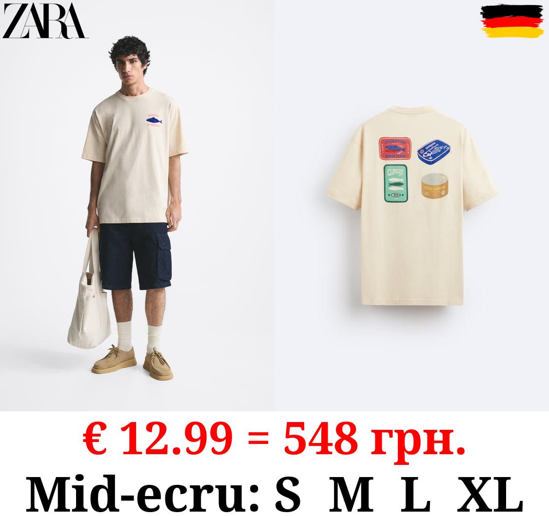 CONTRAST PRINTED T-SHIRT