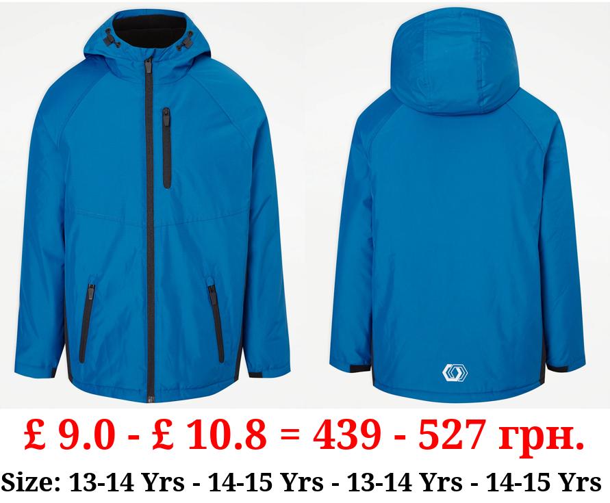 Cobalt Blue Hooded Sports Jacket