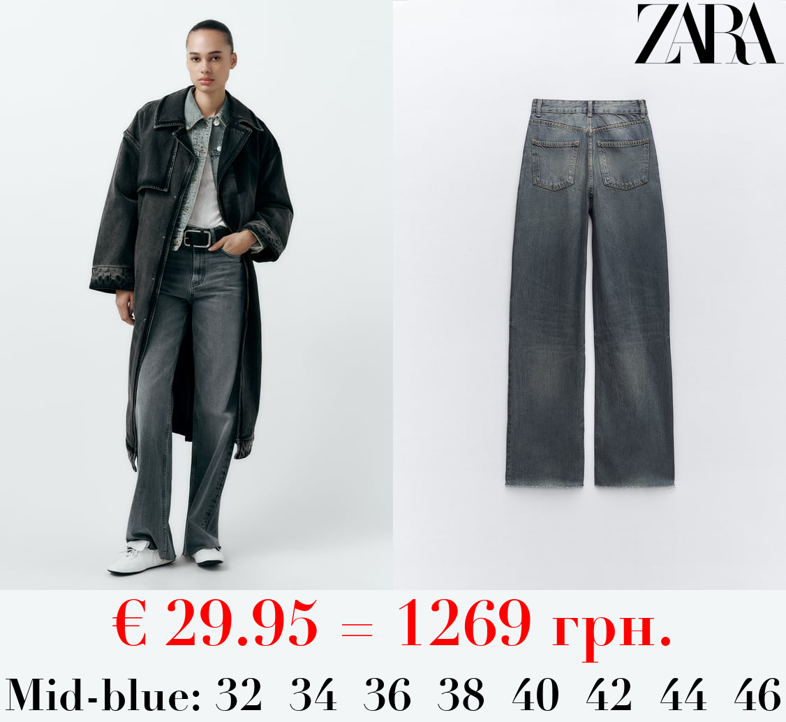 TRF HIGH-RISE WIDE-LEG JEANS