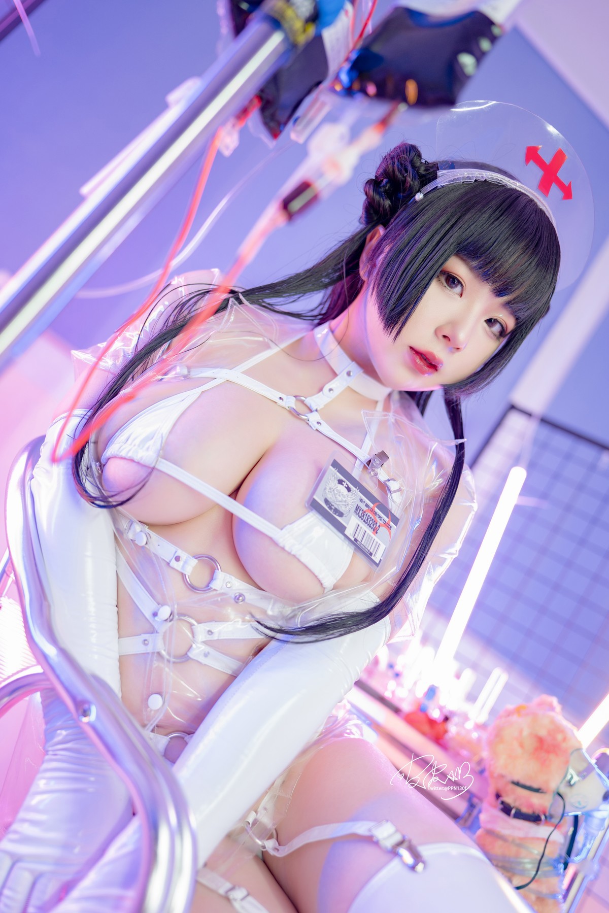 Cosplay 皮皮奶可可爱了啦 透明护士 18
