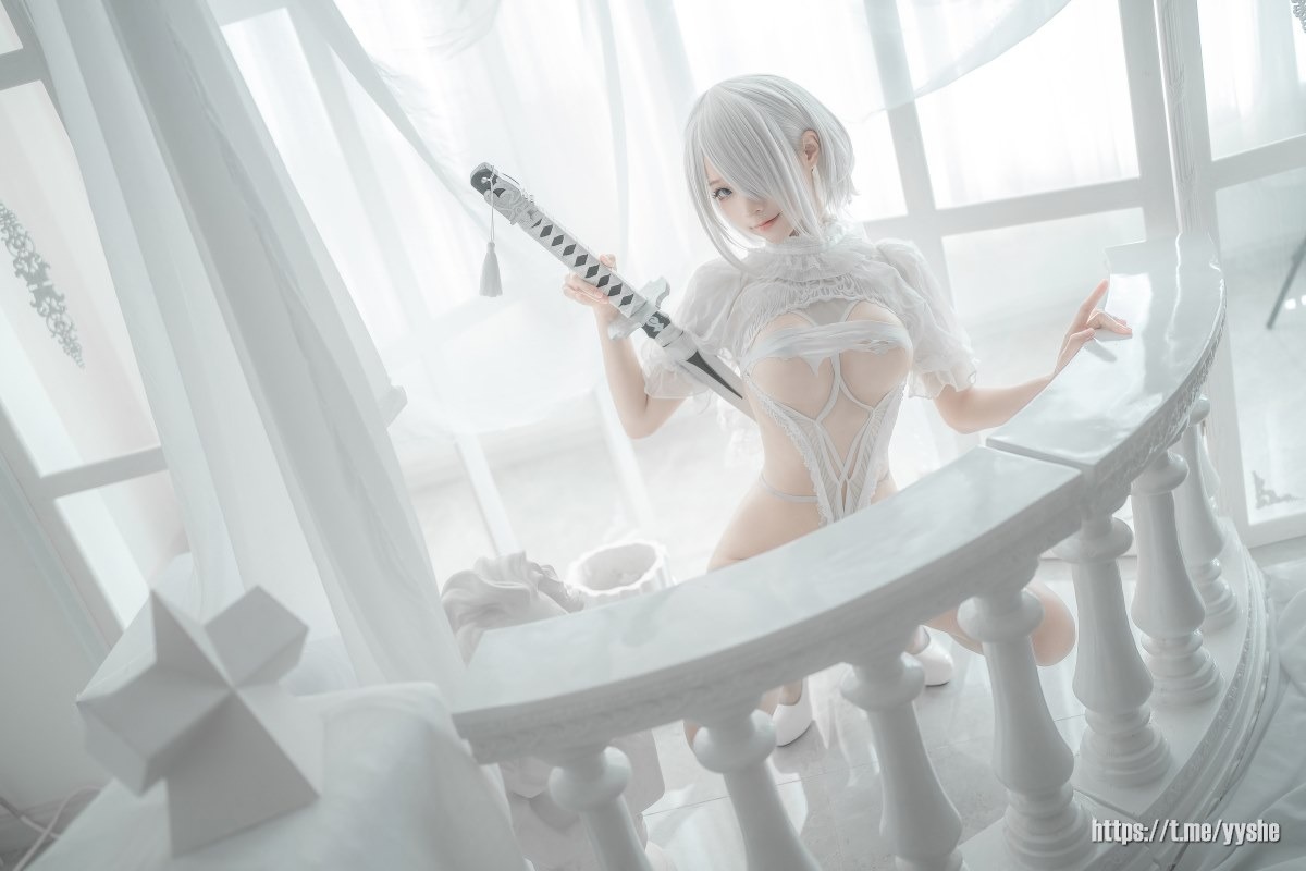 蠢沫沫 - 2B 白婚纱 [59P] 13