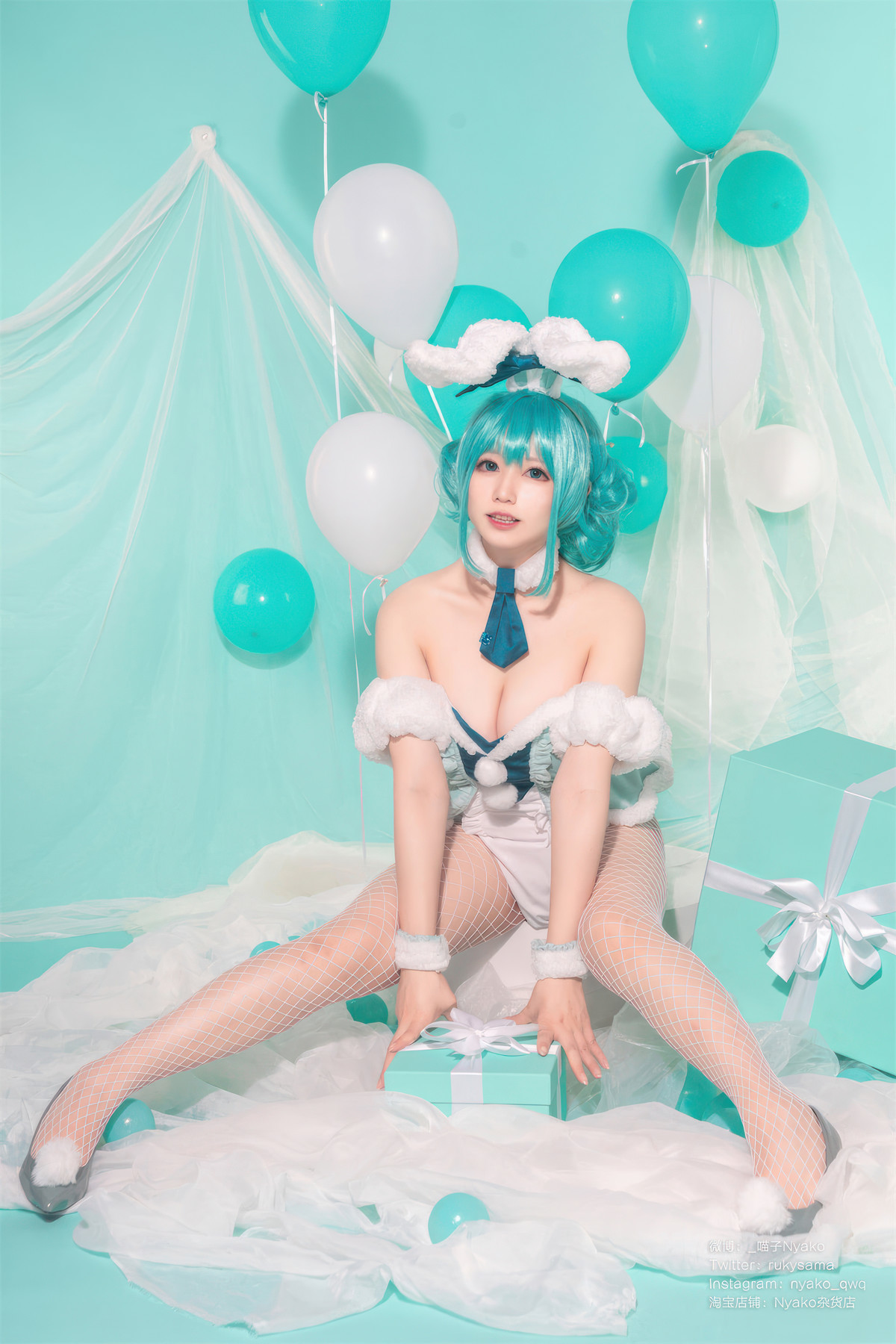 Cosplay Nyako喵子 初音白兔 29