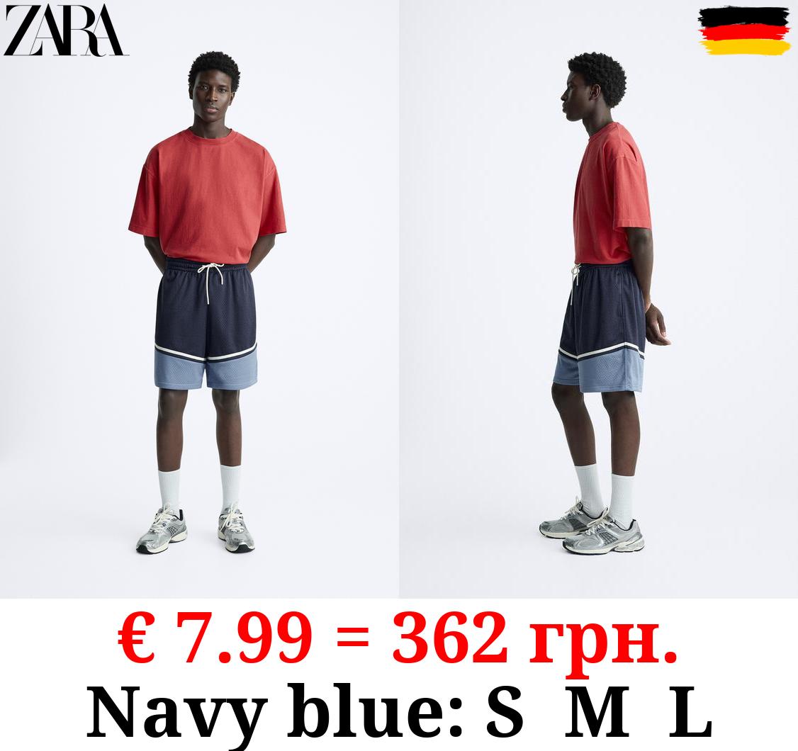 COLOUR BLOCK BERMUDA SHORTS