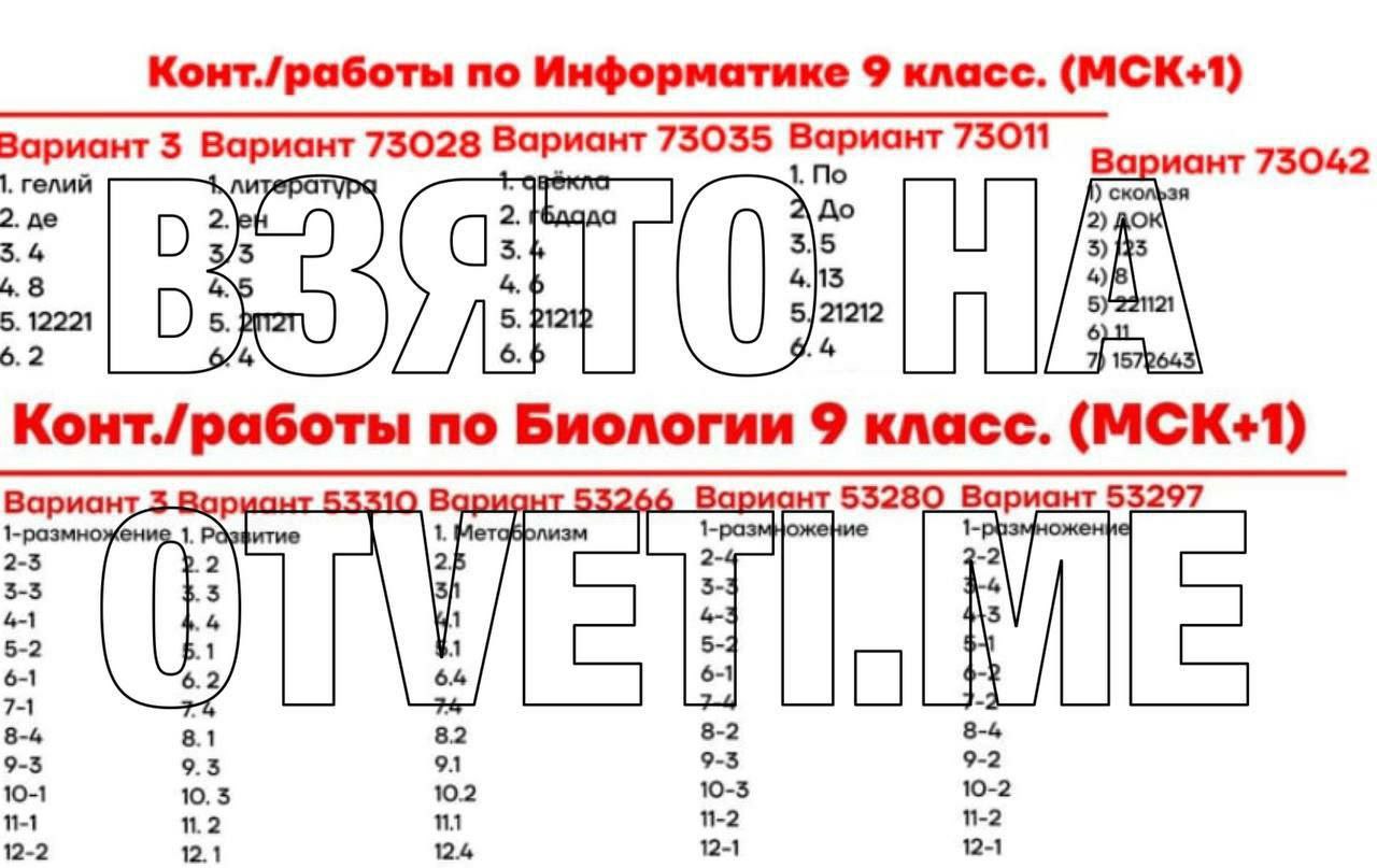 Проект по информатике 9