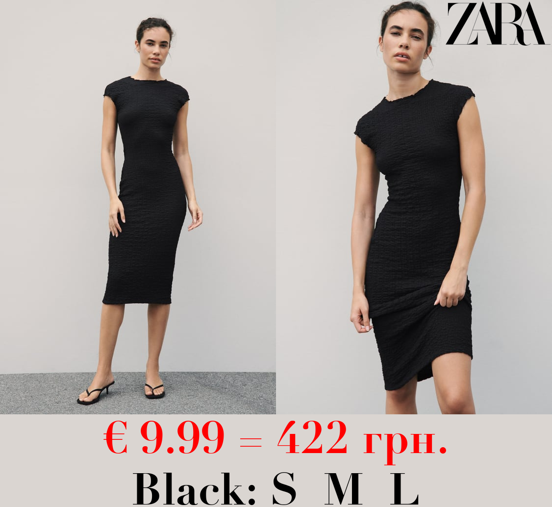 FITTED TEXTURED DRESS