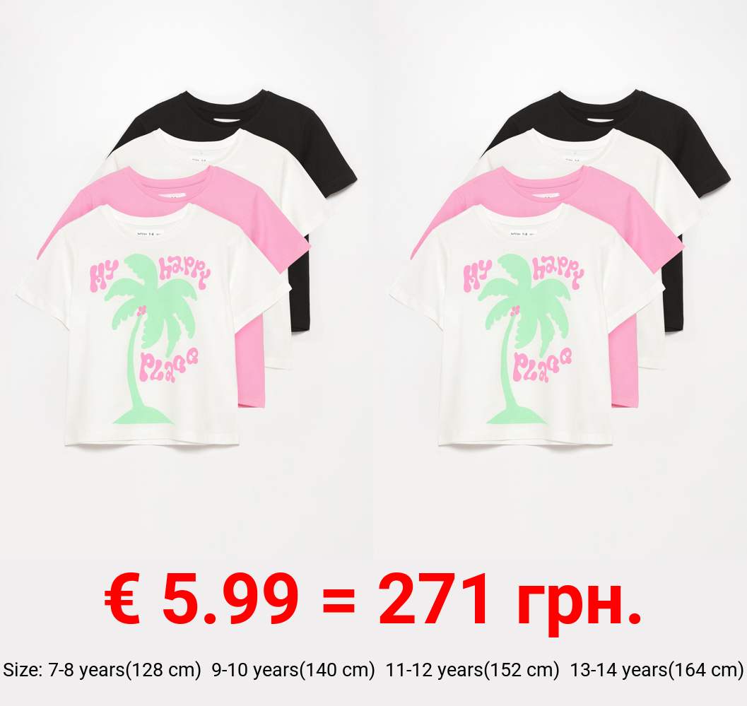 4-Pack of printed T-shirts