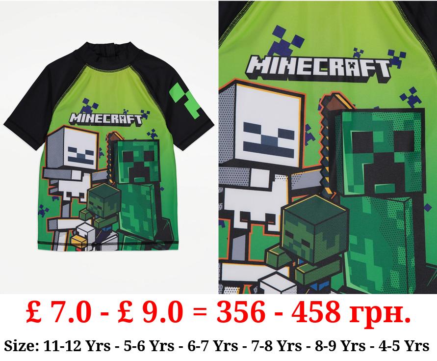 Minecraft Green Ombre Rash Vest