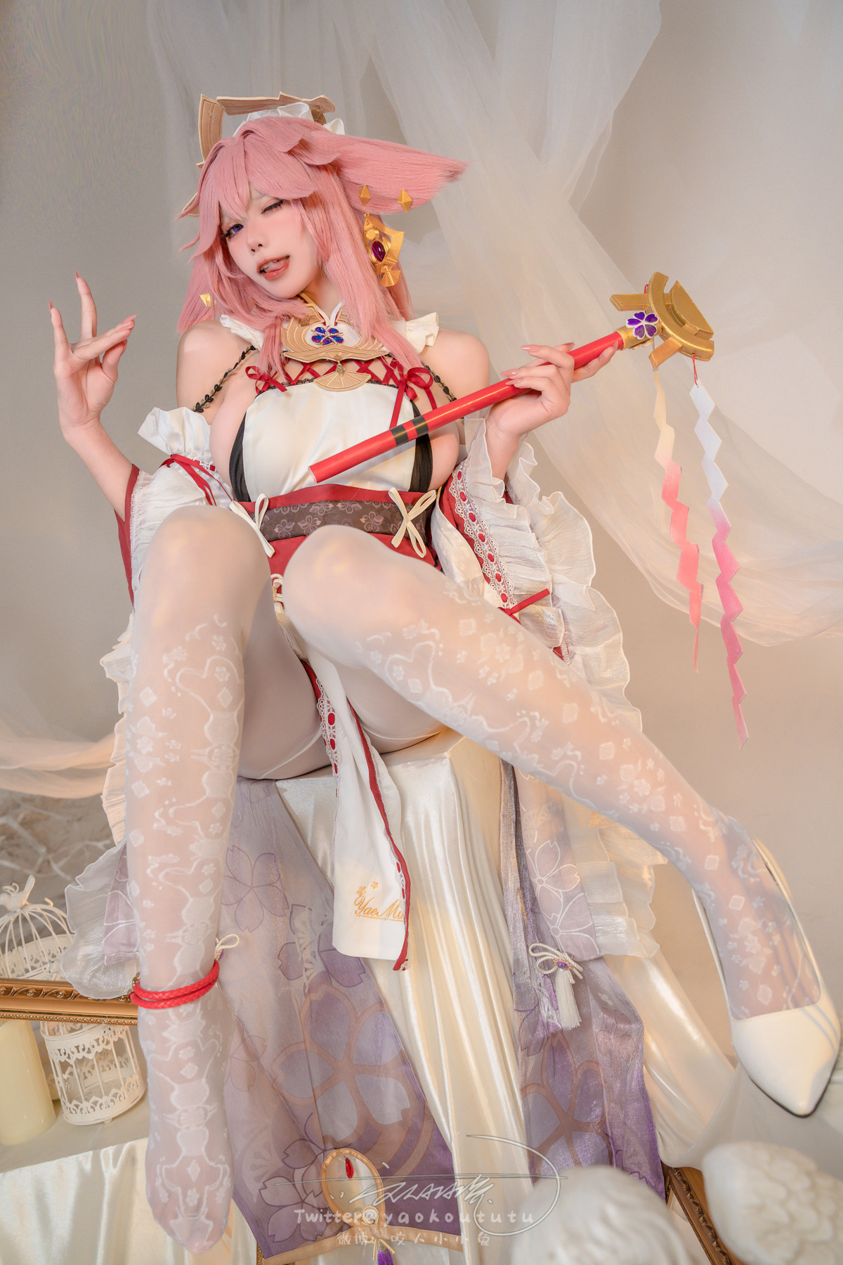Cosplay 黏黏团子兔 春江水暖 神子贺岁 Set.01 13