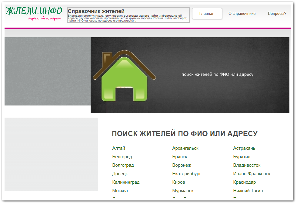 Справочник адресов жителей г. Справочник адресов жителей. Жители инфо. База адресов жителей.