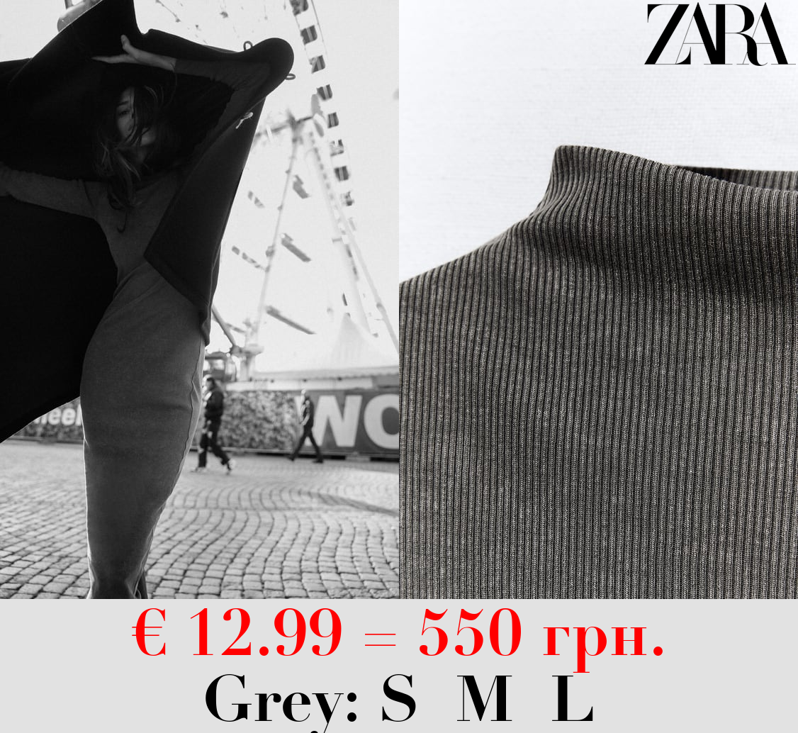 FADED-EFFECT FITTED DRESS