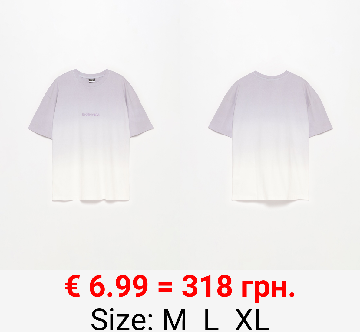 Embroidered tie-dye T-shirt