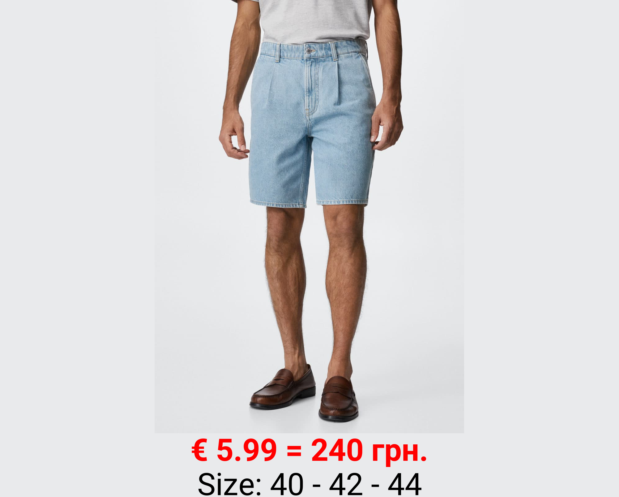 Bermudas vaqueras pinzas