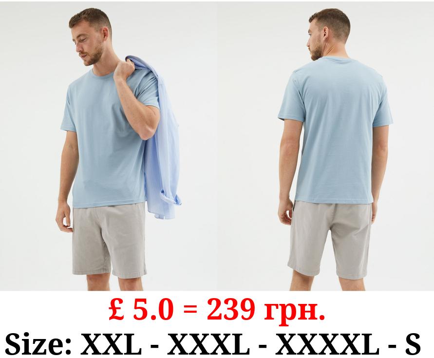 Blue Crew Neck T-Shirt