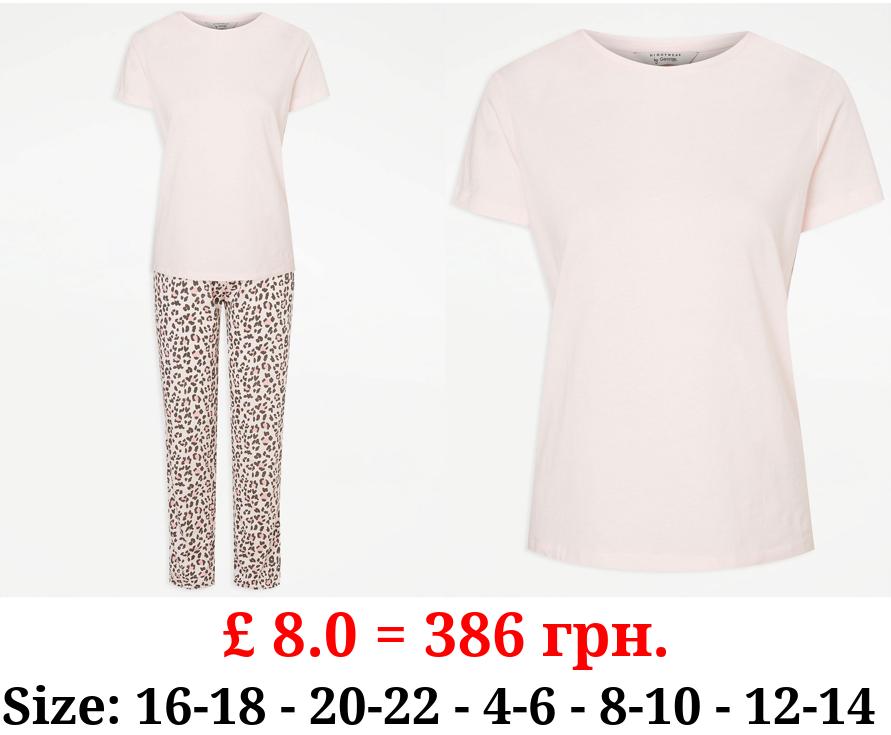 Pink Animal Print Pyjamas Gift Set