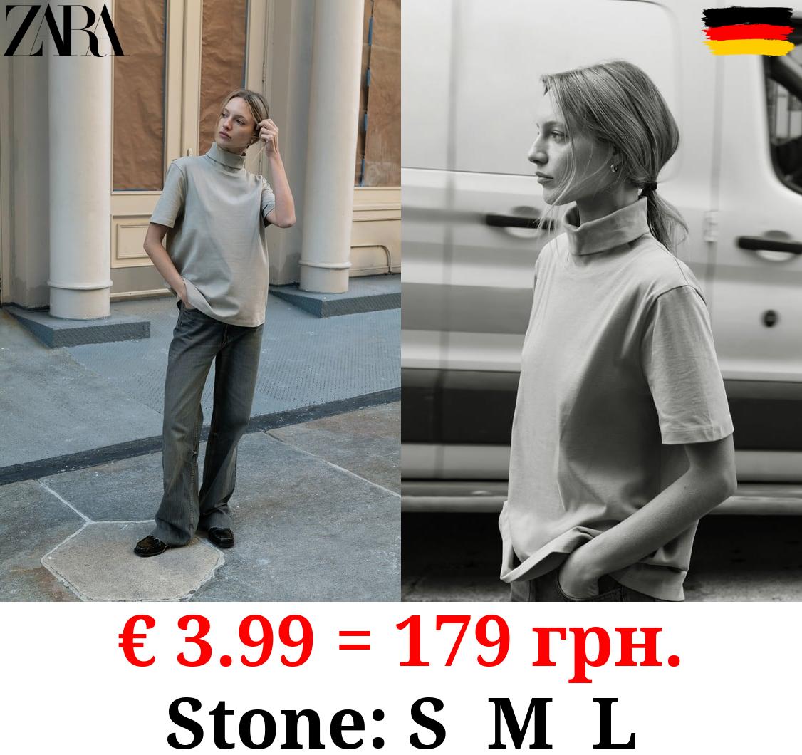 HEAVY COTTON TURTLENECK TOP