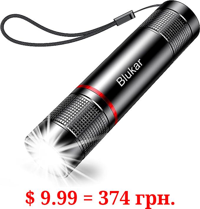 Blukar Flashlight Rechargeable, 2000L High Lumens Tactical Flashlight,Super Bright Small LED Flash Light-Zoomable,Adjustable Brightness,Long Lasting for Camping,Outdoors,Christmas Gifts Men&Women