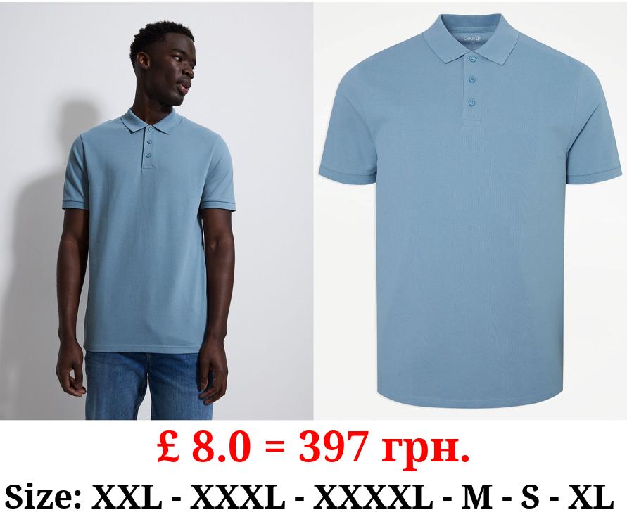 Blue Polo Top
