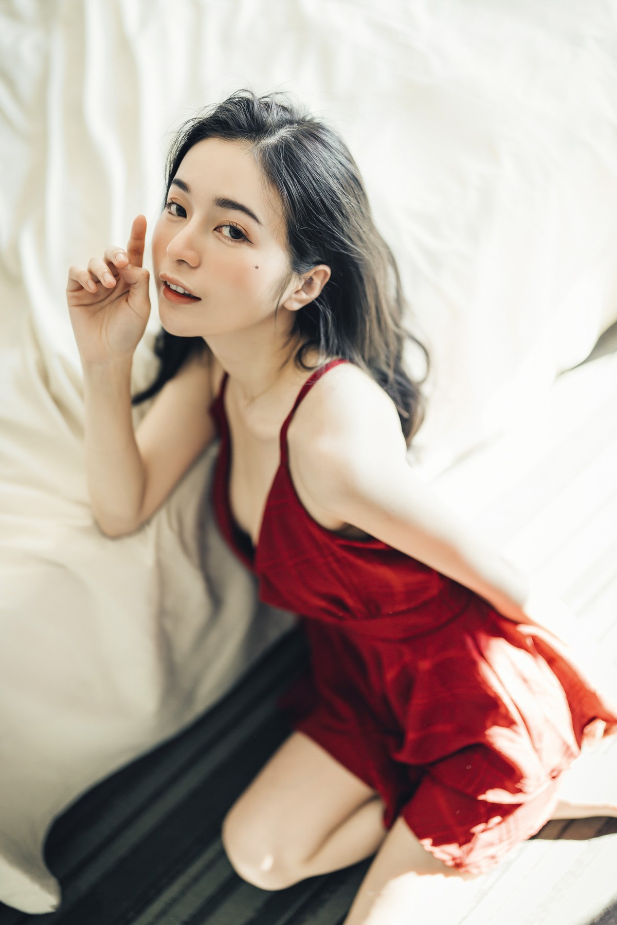 JVID精品 🔞仙仙辰 透明罩衫 透明駱駝蹄內褲 濕潤黑絲 我的女友 這次有點色😈有點甜 Set.01 5