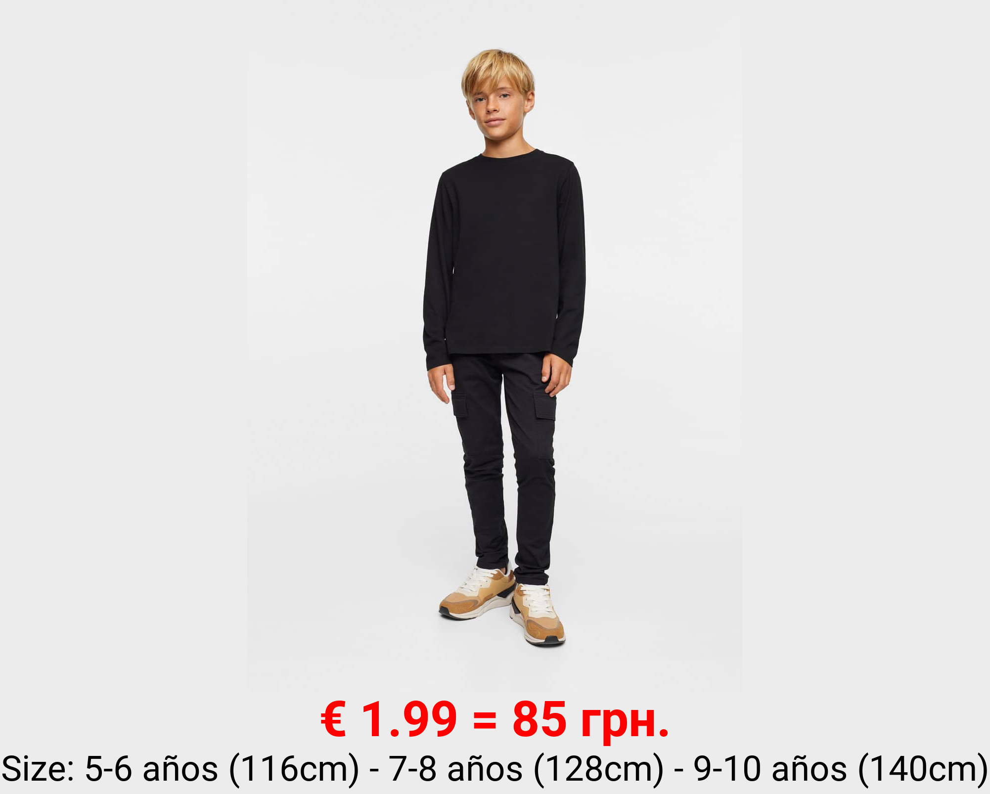 Camiseta algodón manga larga