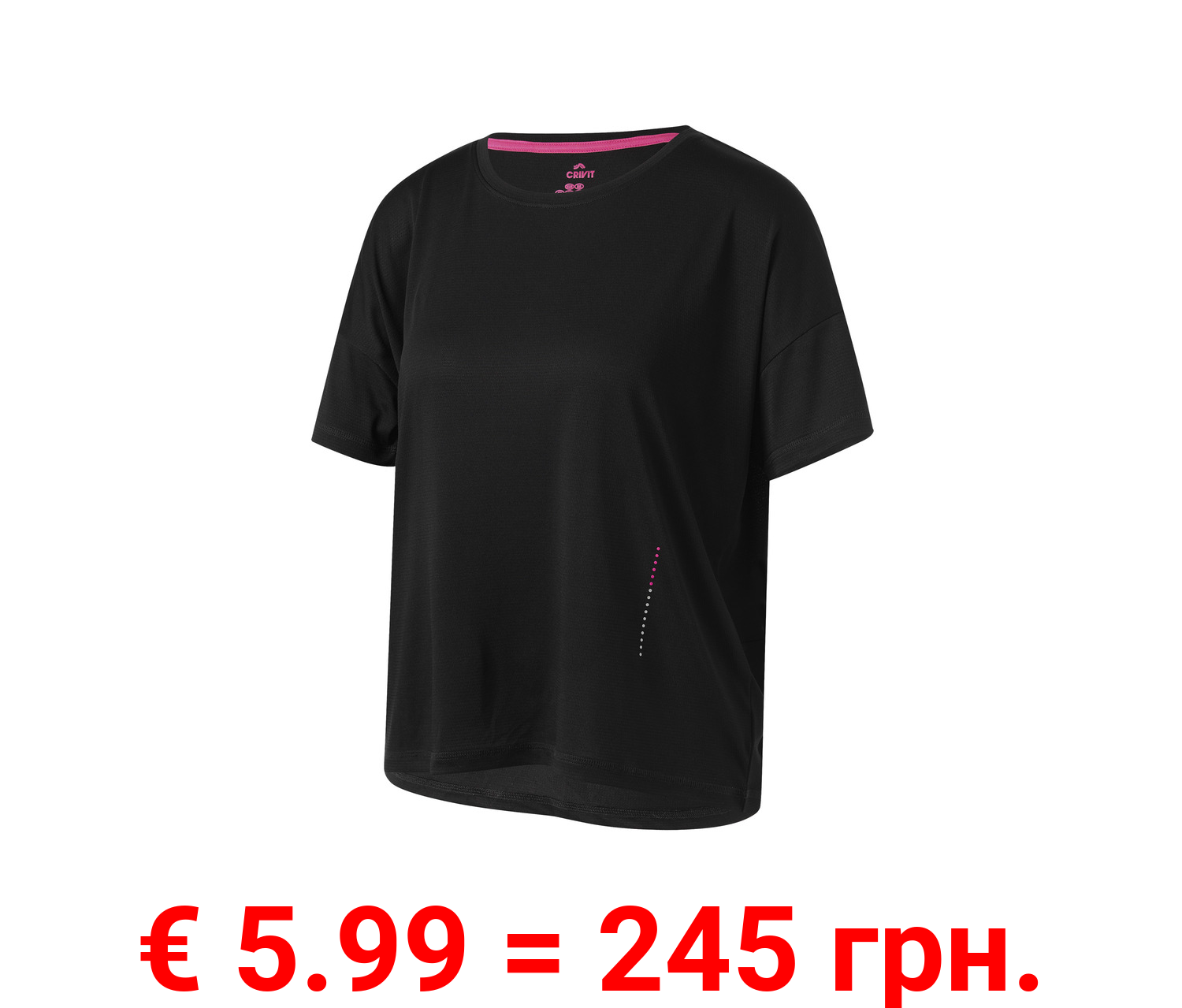 CRIVIT Damen Funktionsshirt, modisch weit geschnitten