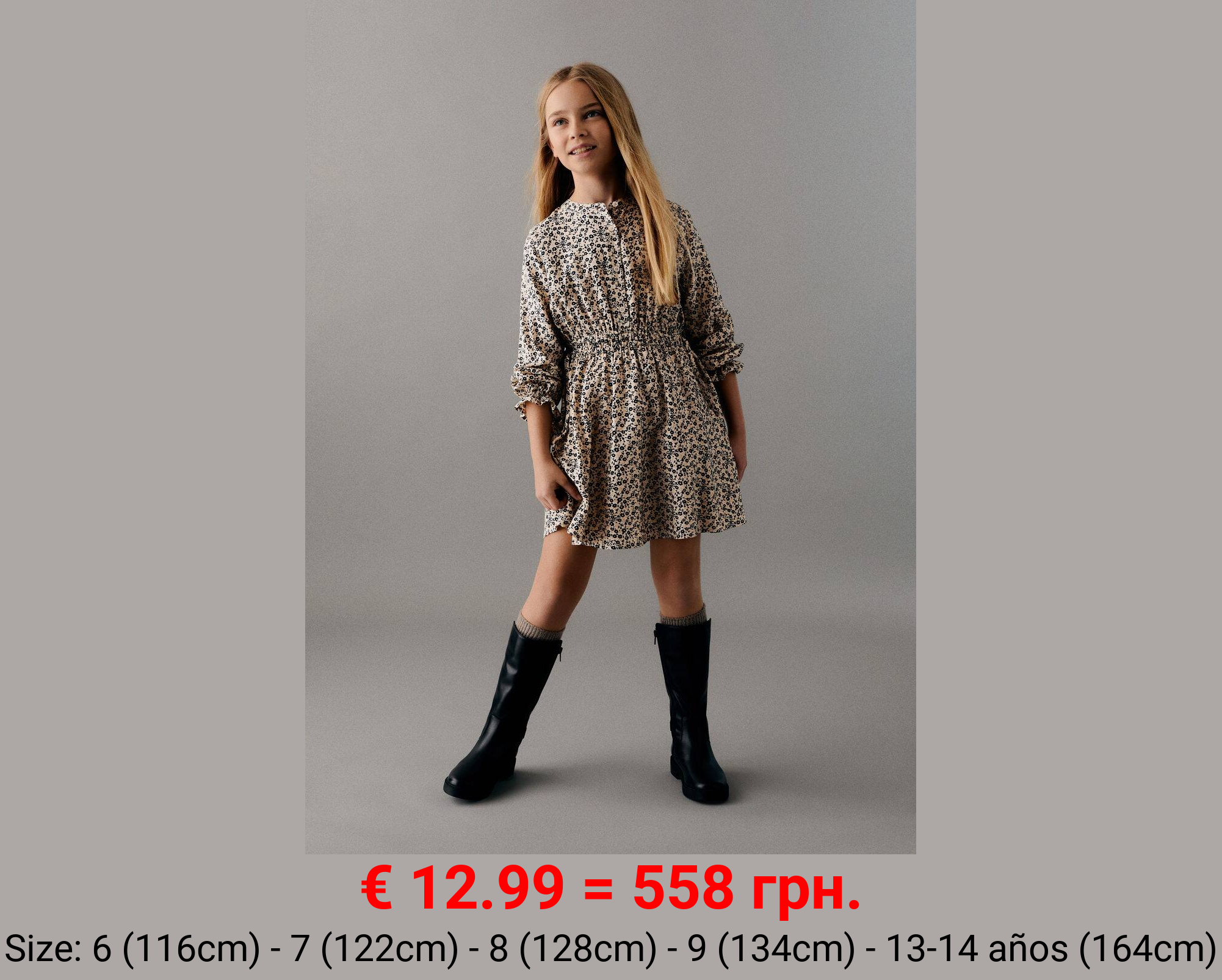 Vestido estampado flores