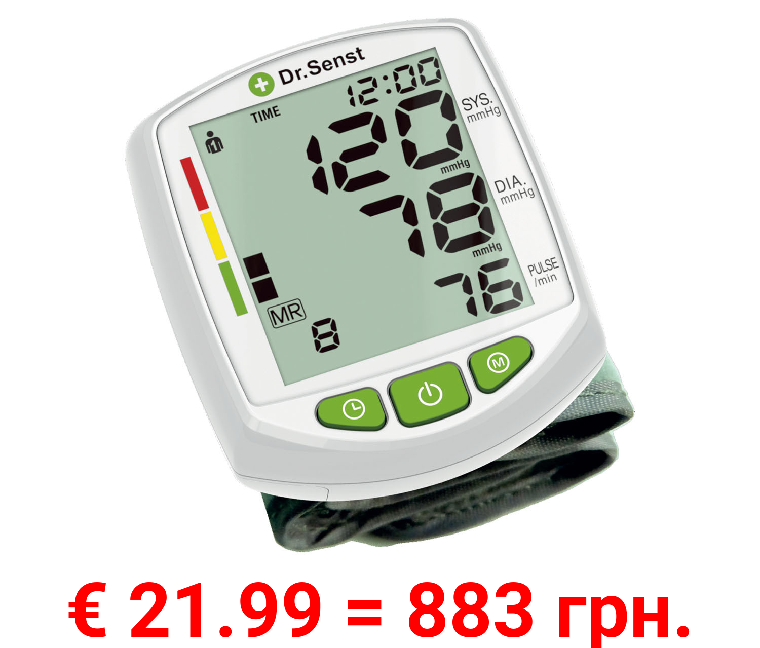 Dr. Senst Blutdruckmessgerät »BP880W174« Handgelenk, Blutdruck und Puls