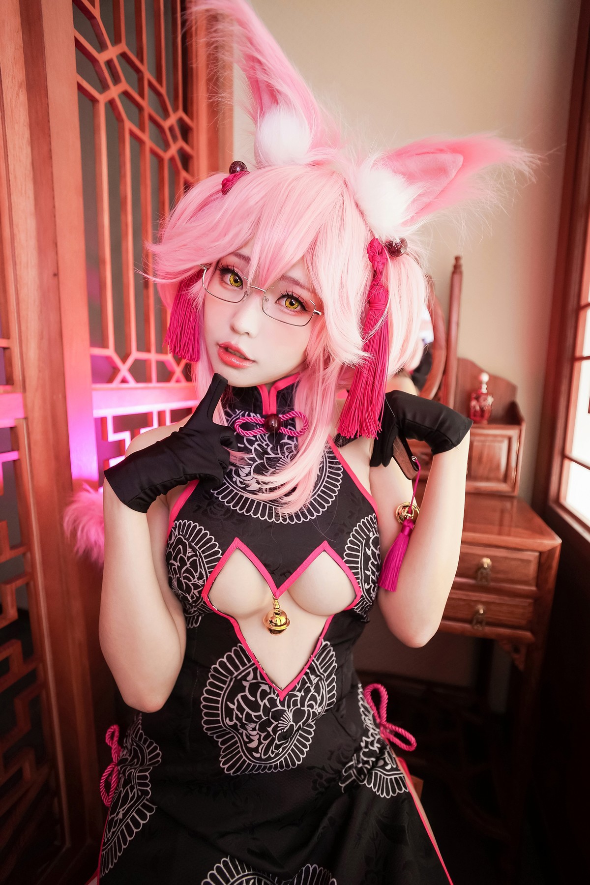 Cosplay ElyEE子 玉藻前旗袍 12