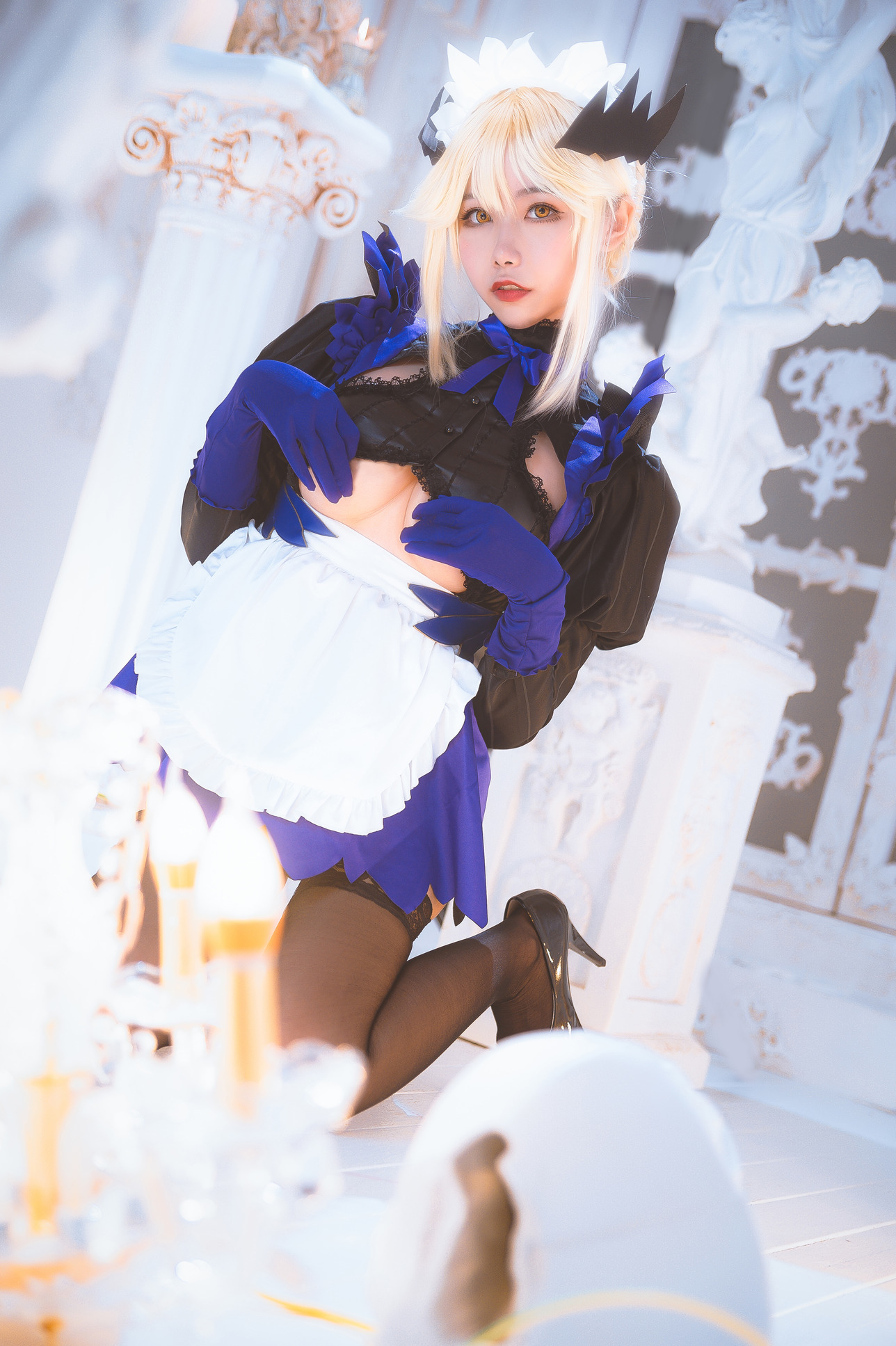 [Momoko葵葵] Artoria Pendragon Alter 黑枪呆女仆 10