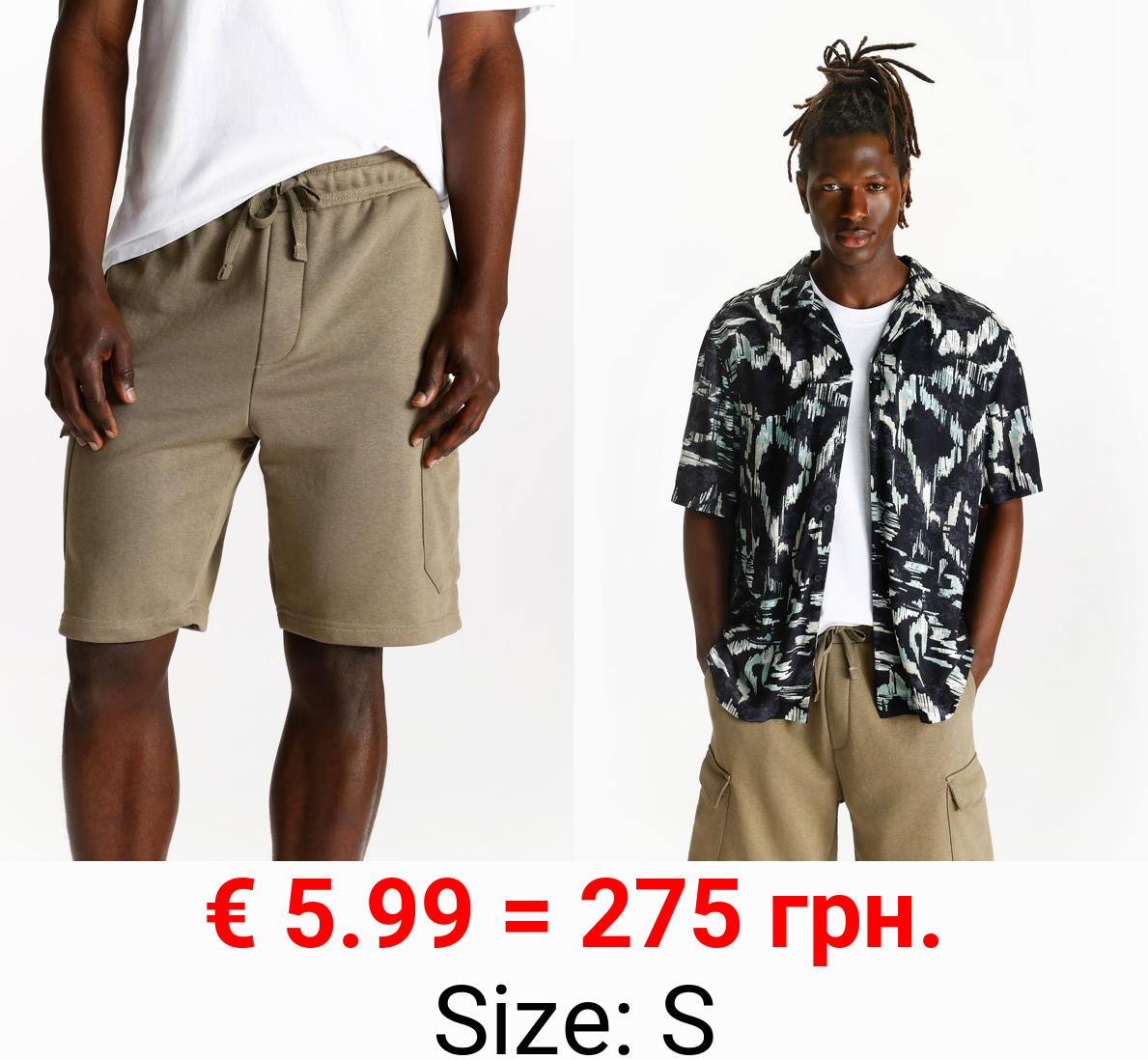 Cargo jogger Bermuda shorts