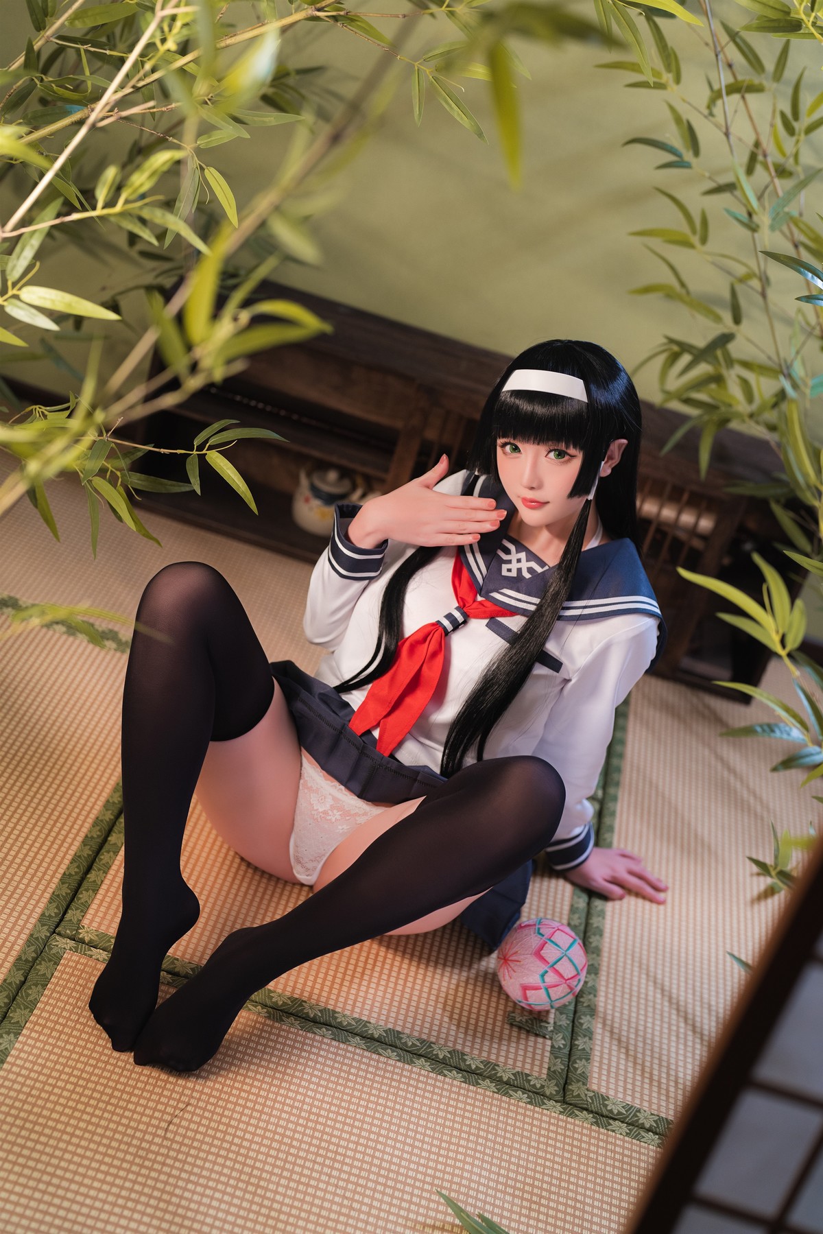 Cosplay 星之迟迟Hoshilily 莲花JK 6