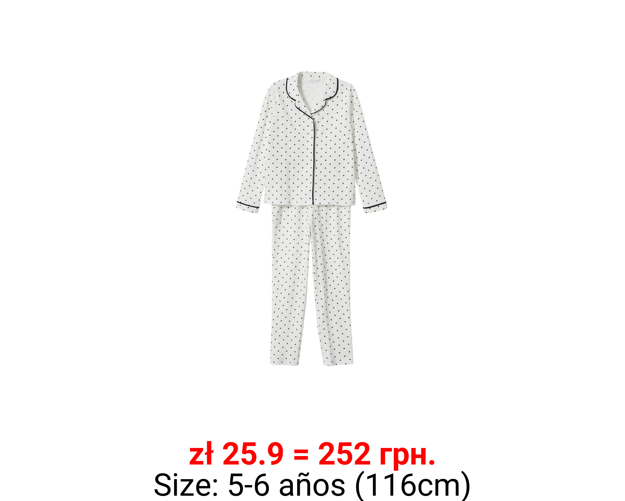 Pijama largo estampado