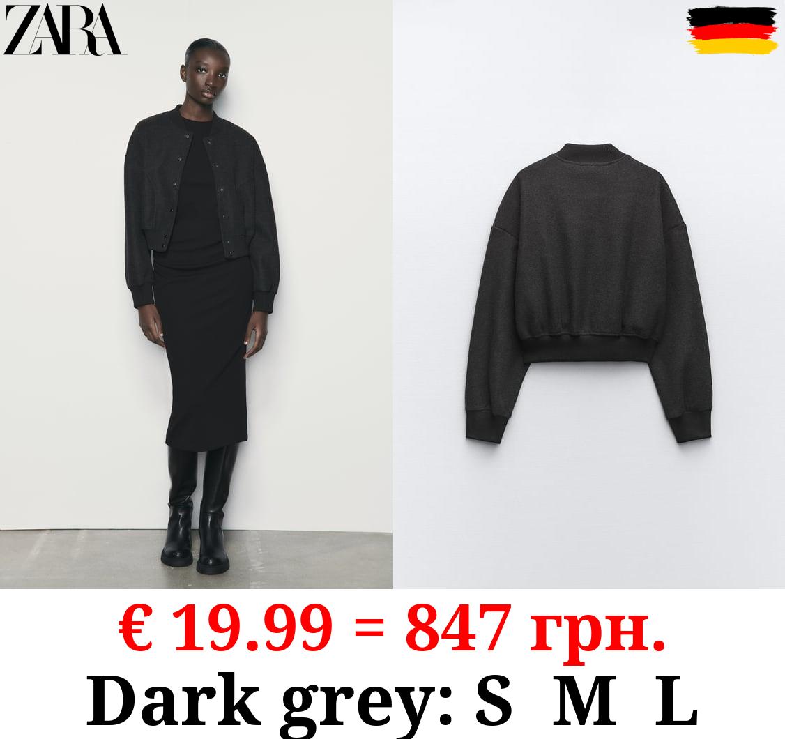 SOFT CROPPED BOMBER JACKET