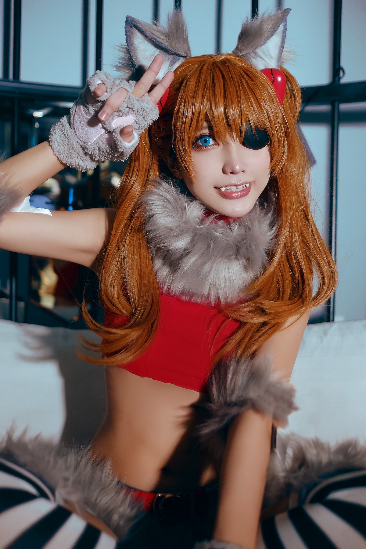 MingTao 明桃 Cosplay Asuka Werewolf 22