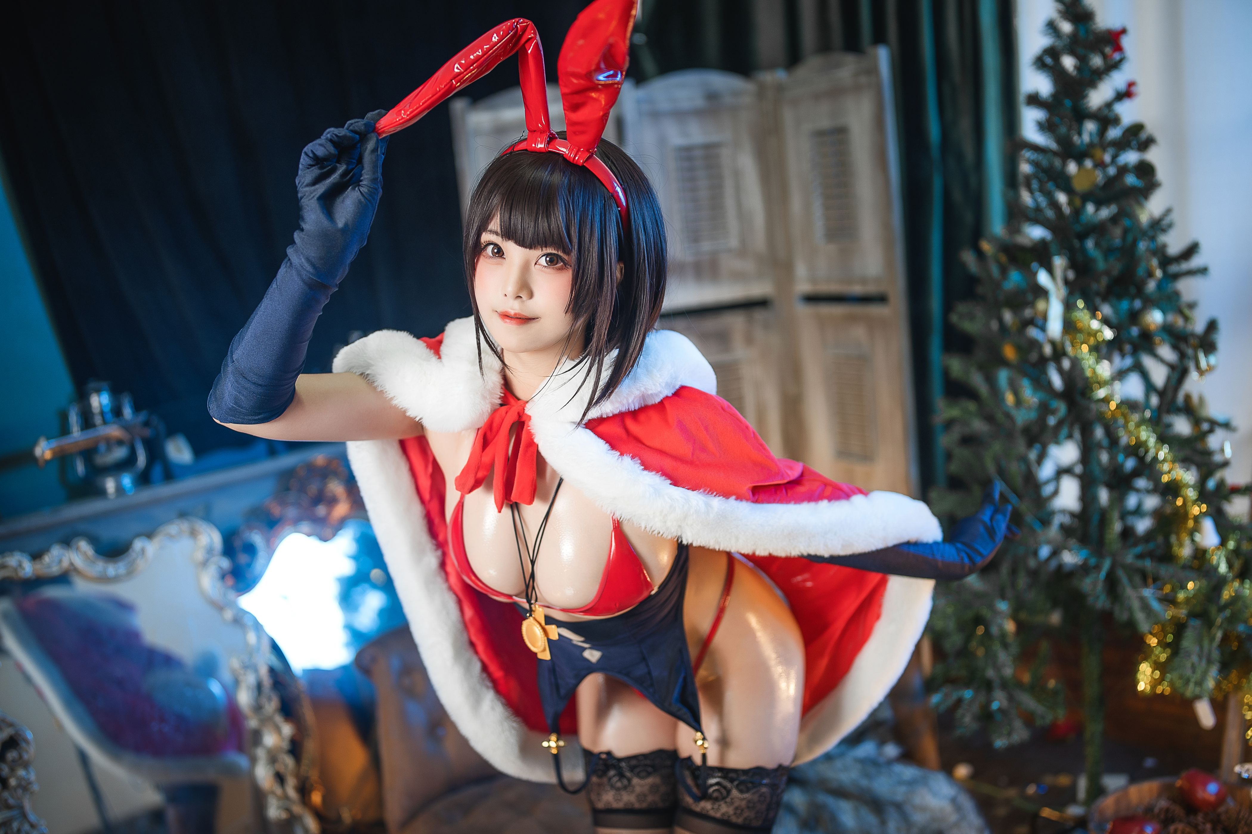 蜜汁猫裘 - NO.73 魔太郎圣诞 [51P-952MB] 1